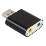 New - usb 3. 5mm jack adaptateur audio st�r�o externe carte son, convient pour windows, mac, linux, pc, ...