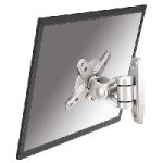Newstar tv / monitor wall mount (2 pivots & tiltable) fpma - w1010 - montage mural pour ecran lcd - argent ...