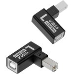 Nfgr - lot de 2 adaptateurs usb b mle vers b femelle coud a 90 - usb 2. 0 type b - connecteur midi ...