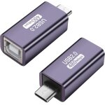 Nfgr - 2pack adaptateur midi usb - c a b, convertisseur usb c vers usb b, adaptateur d'imprimante usb ... Nfgr - 2pack adaptateur midi usb - c a b, convertisseur usb c vers usb b, adaptateur d'imprimante usb ...