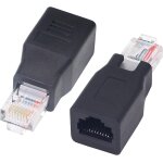 Nfgr - adaptateur ethernet rj45cat6 ethernet m�le a femelle connecteur d'extension de r�seau f�r computer, ...