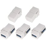 Nfgr - angle droit usb keystone coupleur 90 degr�s usb 3. 0 a femelle a femelle keystone adaptateur connecteur ...