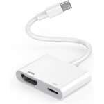 Nfgr - [certifi mfi] adaptateur usb - c vers hdmi 4k@60hz avec port charge rapide 100w pour iphone 16 ...