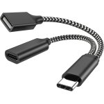 Nfgr - usb c otg, adaptateur tlphonique port de charge usb c, avec adaptateur pd 18w compatible samsung ...