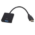 Noir - adaptateur hdmi vers vga hd 1080p, convertisseur numrique vers analogique, pour xbox, ps4, pc, ...