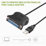 Noir bidirectionnel parallèle interface communication usb à 25 broches db25 parallèle imprimante câble ... Noir bidirectionnel parallèle interface communication usb à 25 broches db25 parallèle imprimante câble ...