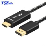 Le noir - câble displayport câble hdmi 4k 60hz plaqué or displayport dp vers hdmi câble adaptateur cordon ... Le noir - câble displayport câble hdmi 4k 60hz plaqué or displayport dp vers hdmi câble adaptateur cordon ...