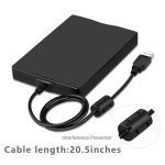 Noir - disquette mobile portable usb de 3. 5 pouces fdd, connexion plug - and - play, 1. 44 mo, pour ...