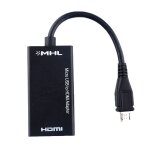 Noir mhl micro usb vers hdmi c�ble adaptateur lead pour sony samsung htc lg motoroia