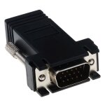 Noir - rallonge rj45 vers mini vga, cordon mâle femelle vers lan cat5 cat5e, adaptateur ethernet pour ... Noir - rallonge rj45 vers mini vga, cordon mâle femelle vers lan cat5 cat5e, adaptateur ethernet pour ...