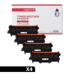 4 toner pour brother tn 2220 black 2600 pages avec brother l - 2135w 2220 2230 2240 2240l 2240d 2250dn ...