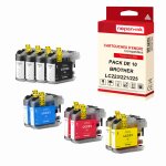 Nopan - ink - x10 cartouches compatible pour brother lc 223 xl lc223xl (cerf volant) compatibles brother ...
