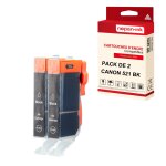 Nopan - ink - x2 cartouches compatibles pour canon 521 xl 521xl noir pour canon ip 3600 ip 3600 series ...