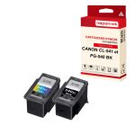 Nopan - ink - x2 cartouches compatibles pour canon 540 xl + 541 xl 540xl + 541xl noir + cyan + magenta ...