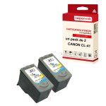 Nopan - ink - x2 cartouches compatibles pour canon cl - 41 xl cl - 41xl cyan + magenta + jaune pour canon ... Nopan - ink - x2 cartouches compatibles pour canon cl - 41 xl cl - 41xl cyan + magenta + jaune pour canon ...