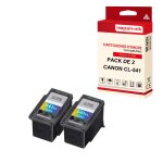 Nopan - ink - x2 cartouches compatibles pour canon cl - 541 xl cl - 541xl cyan + magenta + jaune pour ...