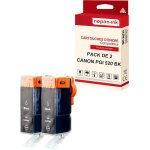 Nopan - ink - x2 cartouche compatible pour canon pgi 520 xl pgi 520xl noir 2932b001