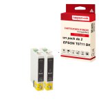 Nopan - ink - x2 cartouches compatibles pour epson t0711 xl t0711xl noir (guépard) pour epson stylus ... Nopan - ink - x2 cartouches compatibles pour epson t0711 xl t0711xl noir (guépard) pour epson stylus ...