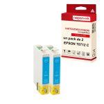 Nopan - ink - x2 cartouches compatibles pour epson t0712 xl t0712xl cyan (guépard) pour epson stylus ... Nopan - ink - x2 cartouches compatibles pour epson t0712 xl t0712xl cyan (guépard) pour epson stylus ...