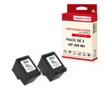 Nopan - ink - x2 cartouches compatibles pour hp 300 xl 300xl noir pour hp deskjet d 1663 2560 2600 series ...