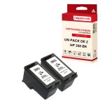 Nopan - ink - x2 cartouches compatibles pour hp 350 xl 350xl noir pour hp deskjet d 4200 series 4260 ...