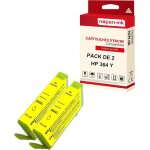 Nopan - ink - x2 cartouche compatible pour hp 364 xl 364xl jaune cb325ee / cb320ee