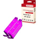 Nopan - ink - x2 cartouche compatible pour hp 364 xl 364xl magenta cb324ee / cb319ee