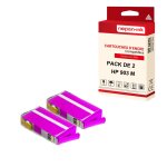 Nopan - ink - x2 cartouches compatibles pour hp 903 xl 903xl magenta pour hp officejet 6900 series 6950 ...