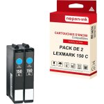 Nopan - ink - x2 cartouche compatible pour lexmark 150 xl 150xl cyan