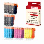 Nopan - ink - x20 cartouches compatibles pour canon 520 xl - 521 xl 520xl - 521xl compatibles canon canon ...
