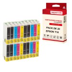 Nopan - ink - x20 cartouches compatibles pour epson t16 xl t16xl (stylo plume) compatibles epson epson ...