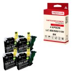 Nopan - ink - x4 cartouches compatibles pour brother lc 980 xl lc980xl noir (soleil) pour brother dcp ...