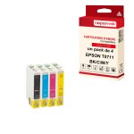 Nopan - ink - x4 cartouches compatibles pour epson t0715 xl t0715xl noir + cyan + magenta + jaune (guépard) ... Nopan - ink - x4 cartouches compatibles pour epson t0715 xl t0715xl noir + cyan + magenta + jaune (guépard) ...