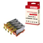 Nopan - ink - x4 cartouches compatibles pour lexmark 100 xl 100xl noir pour lexmark impact s301 impact ...