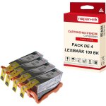 Nopan - ink - x4 cartouche compatible pour lexmark 105 xl 105xl noir 0014n1068e