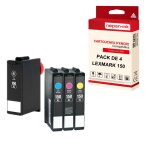 Nopan - ink - x4 cartouches compatibles pour lexmark 150 xl 150xl noir + cyan + magenta + jaune pour ... Nopan - ink - x4 cartouches compatibles pour lexmark 150 xl 150xl noir + cyan + magenta + jaune pour ...