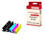 Nopan - ink - x5 cartouches 364 xl 364xl compatibles hp hp deskjet d 5400 series 5445 5460 officejet ...