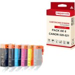 Nopan - ink - x6 cartouche compatible pour canon pgi 520 xl - cli 521 xl pgi 520xl - cli 521xl noir + ...