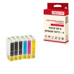Nopan - ink - x6 cartouches compatibles pour epson t0715 xl t0715xl (gupard) compatibles epson epson ...