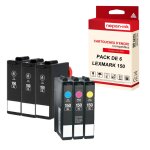 Nopan - ink - x6 cartouches compatibles pour lexmark 150 xl 150xl compatibles lexmark lexmark pro715 ...