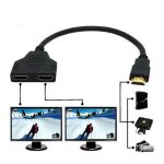Nouveau cble sparateur de cble hdmi 1 mle vers double adaptateur hdmi 2 femelle rpartiteur y