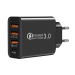 Nouveau charge rapide a c chargeur euro standard 3usb type c multi port téléphone mobile chargeur de ... Nouveau charge rapide a c chargeur euro standard 3usb type c multi port téléphone mobile chargeur de ...
