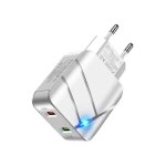 Nouveau charge rapide a c chargeur euro standard 3usb type c multi port tlphone mobile chargeur de ...