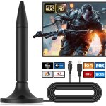 Nouvel amplificateur 130km antenne tv int�rieure puissante pour 1080p 4k tous les anciens et smart tv, ...
