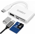Nsiecd - lecteur de carte sd usb c, 4 en 1 adaptateur de carte mmoire usb - c vers appareil photo avec ...