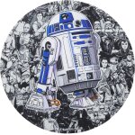 Nsiecd - star wars tapis de souris rond avec design exclusif r2d2 avec des personnages emblmatiques, ...