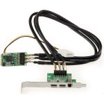 Nuek - carte contrôleur mini pcie firewire 800 et 400 ieee1394a et ieee1394b sur port mpcie avec 2 + ... Nuek - carte contrôleur mini pcie firewire 800 et 400 ieee1394a et ieee1394b sur port mpcie avec 2 + ...