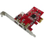 Nuek - carte contrôleur pcie firewire 400 ieee1394a et 800 ieee3194b avec chipset ti xio2213 2 + 1 ports, ... Nuek - carte contrôleur pcie firewire 400 ieee1394a et 800 ieee3194b avec chipset ti xio2213 2 + 1 ports, ...