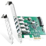 Nuek - carte d'extension pcie vers 4 ports usb 3. 0, auto - alimentée, support a profil bas, adaptateur ... Nuek - carte d'extension pcie vers 4 ports usb 3. 0, auto - alimentée, support a profil bas, adaptateur ...