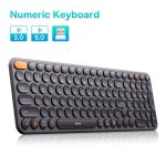 Numeric keyboard bas192. - clavier sans fil bluetooth 5. 0, 2. 4g, usb silencieux, disposition am�ricaine, ...